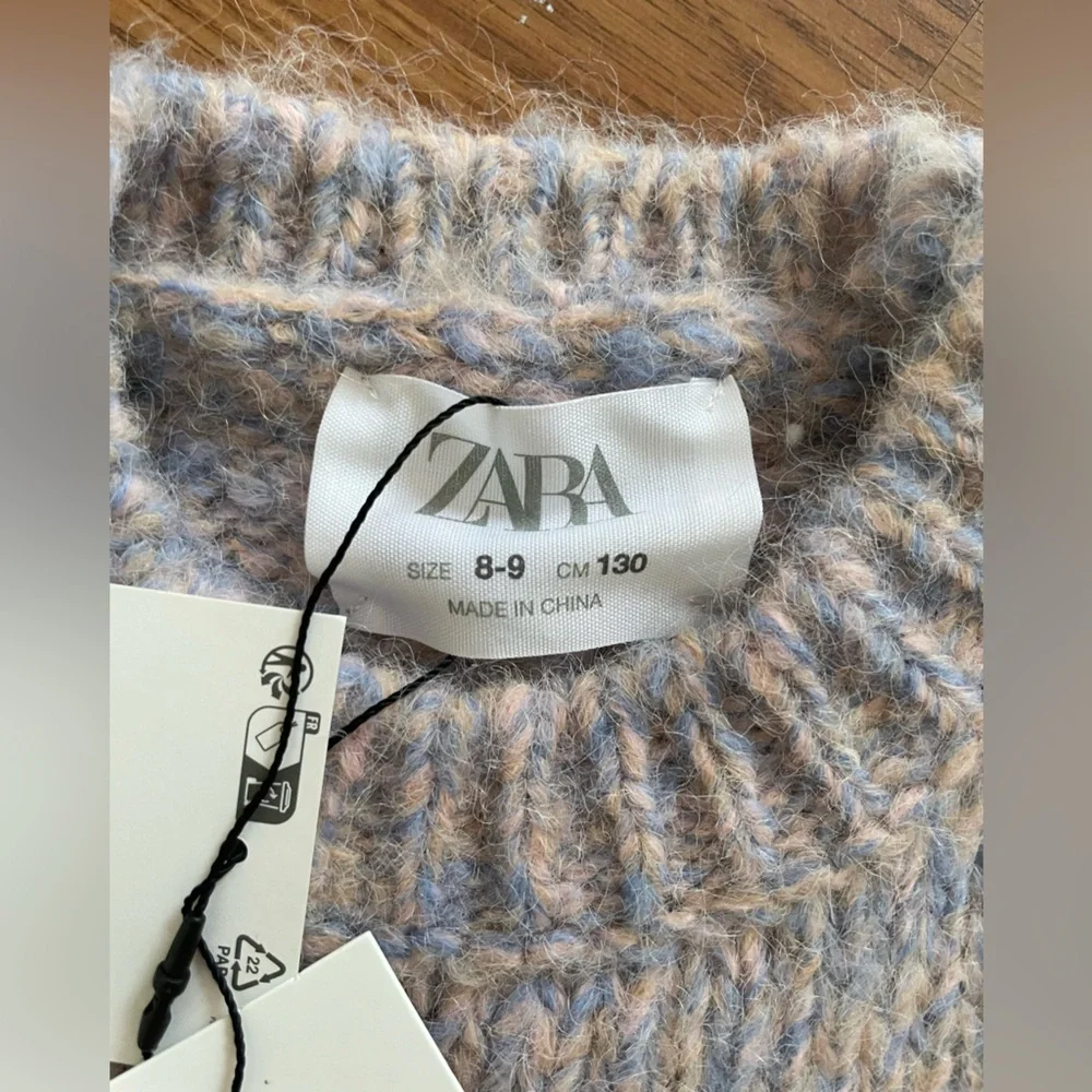 Zara kids pink purple Sweater Vest